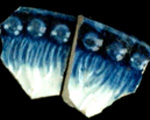 Image of Dot & Grass embossed plate sherds